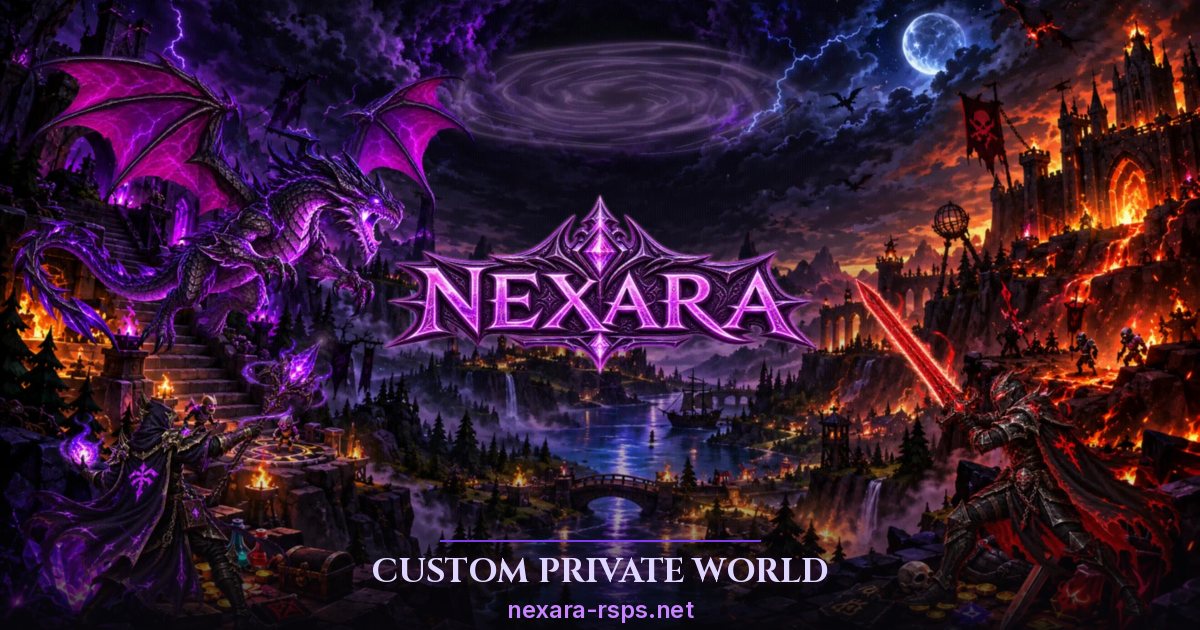 Nexara — Update 35 Corrected boss drops, better skilling rates, and more